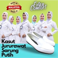 Women's White Sarong Shoes / White nurse Shoes / nurse Shoes