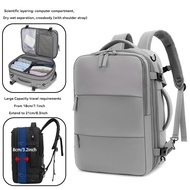 ?【SG Ready Stock】?40L Travel backpack woman waterproof cabin size backpack expandable Laptop backpac
