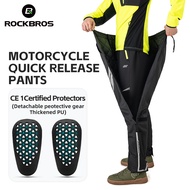 ROCKBROS Motorcycle Riding Armor Pants Windproof Motorcycle Riding Trousers Knee Pads Anti-fall Wear-resistant Protective Gear