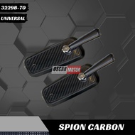 Spion persegi circuit motif carbon model rizoma full cnc aluminium universal sepion circuit