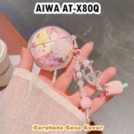 For AIWA AT-X80Q Case Fresh Cartoon Series Soft Silicone Earphone Case Casing Cover