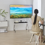 Factory Direct Sales TV Bracket Movable Floor Stainless Steel Smart Screen45/75Inch Universal Hanger