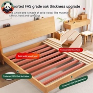 【SG Sales】Oak Bed Frame Solid Wood Bed Frame, Bed Frame With Mattress ,Super Single/Queen/King Bed F