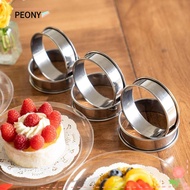 PEONYSG 6 pcs English Muffin Ring Set, Silvery Stainless Steel Multipurpose Stainless Steel Ring Set