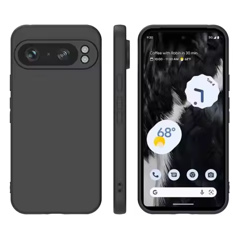 Silicone Phone Case for Google Pixel 9 Pro Matte Bumper Soft Cover Cases for Google Pixel 9A 9 8A 8 