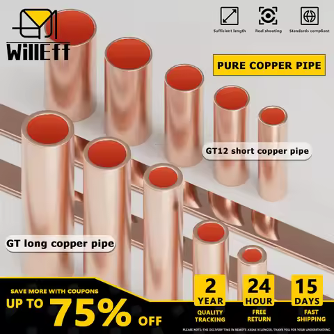 GT Pure Copper wring pipe Copper connect tube Cable docking terminal Electrical wires Joint Copper C