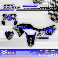 0151 KLX 150 BF G SE Simple Supermoto Striping Sticker LUFFY ONEPIECE MOTIF