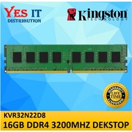 KINGSTON 16GB (1X16GB) / 32GB / 8GB DDR4 3200MHz CL22 288-Pin DIMM DESKTOP RAM MEMORY (KVR32N22D8/16