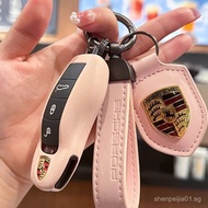 Porsche Pink Diamond Key Shell Cayenne Macan718 Paramela Taycan911 Keychain Modification