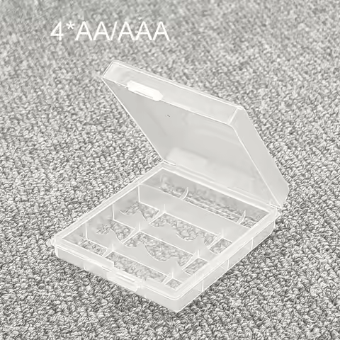 4 AA/AAA Battery Case AA Holder AA Battery Storage Box With Cover AA AAA Battery Box Container Bag T