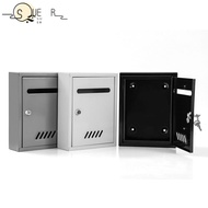 SUEREN Mailbox Letter Box, Wall Mounted Metal Vintage Mount Mailbox, Vintage with Lock Waterproof Ea