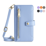 Leather Case for Vivo X200s / X200 / X200 Pro / X200 Pro Mini Flip Casing with Long+Short Straps Bac