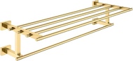 Grohe 40512GN1 Essentials Cube Multi-Towel Rack, Brushed Gold