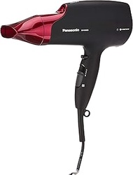 Panasonic EH-NA65-K605 Nanoe Hair Dryer with Set, Quick Dry and Diffuser Nozzles, 2000W, Red/Black