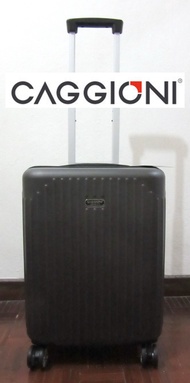 กระเป๋าเดินทาง Caggioni Corporate 20นิ้ว carryon ขึ้นเครื่องได้ 4ล้อลาก สีดำเทา ไม่มีหูถือใช้หูลากแทนได้