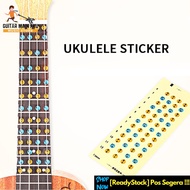 Pos Segera Ukulele Sticker Fretboard Scale Sticker Fingerboard Note Label Fret Stickers