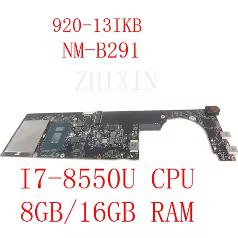 For Lenovo Yoga 920-13IKB Laptop Motherboard i7-8550U CPU 8GB/16GB DYG60 NM-B291 Mainboard 5B20Q0962