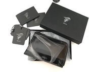 Yohji Yamamoto Discord - limited edition black patent leather round zipper wallet