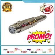 XLR Canon Female to 1/ 4in 6.35mm Akai Female Adapter Audio Converter