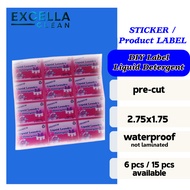 STICKER Liquid Detergent LABEL for your DIY products