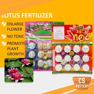 THAILAND FERTILIZER FOR LOTUS & WATER LILY ( 12 TABLETS ) BAJA TUMBUHAN AIR N-P-K 9-23-20