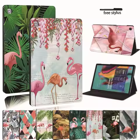 For Samsung Galaxy Tab A A6 7"10"/A7 10.4/A7 Lite 8.7/E S5E/S6 Lite 10.4/A 8.0 Print pu Leather Cove