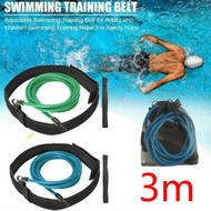 3m Adjustable Swim Training Resistance Elastic Belt Swimming Pool Exerciser Safety Rope Swimming Tra