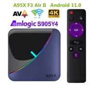 Android 11 A95X F3 Air II TV Box Amlogic S905Y4 RGB BT5.0 Smart TV BOX Media pLAYER