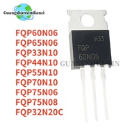 1-5PCS FQP 65N06 33N10 44N10 32N20C 70N10 55N10 75N06 75N08 TO-220 Field-effect transistor