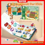 Kids Busy Book Montessori Early Learning Quiet Book Sticker Book Preschool Reusable busy book for ki