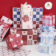 [GG55] [SET OF 6 SHEETS] Premium Gift Wrapping Paper Valentine February 14 - March 8 - October 20 Si