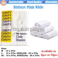 12pcs 1dozen or 6pcs Curity Birdseye Lampin Cotton for Newborn Baby Cloth Diaper Birds eye