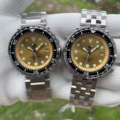 Steeldive Men Diver Watch 47.5mm Tuna Automatic Mechanical Wristwatch 30ATM Waterproof Luminous NH35