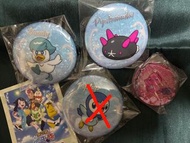 pokemon 寶可夢水系(可交換)潤水鴨拳海參扣針 小鍛匠流沙閃閃扣針夾