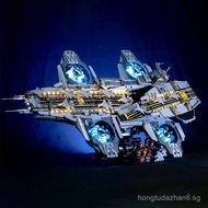 K Box10218Technology Aircraft Carrier3385Particle Light-Up Aerospace Series Building Blocks Boys Ass