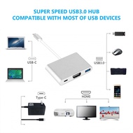 C28-Hub Type-C 3in1 High Speed,Type C to HDMI Cable,TV Connection,USB 3.0 Projector