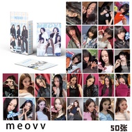 LINXX 50 Pcs BABYMONSTER MEOVV Holographic Laser Card Kpop Photocards  Postcards  Series