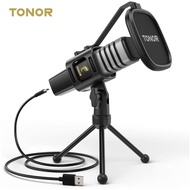 Tonor Condenser Microphone USB Computer Mobile Game Live Streaming Entertainment Recording Microphon