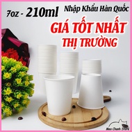 Set of 50 210ml Paper Cups - 7oz paper cups for super thick office use