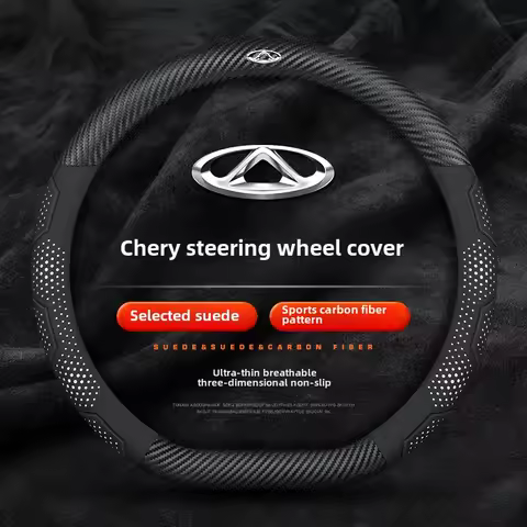 Leather Car Steering Wheel Cover for Chery Chirey Tiggo 7Plus Omoda C5 5 FX Tiggo 2 Tiggo 3x 7Pro 2P