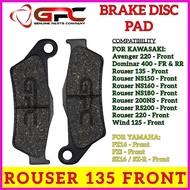 ◫ ◎ GPC Motorcycle FRONT Brake Pads (Brake Disc Pads) for Kawasaki ROUSER 135