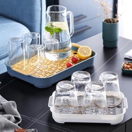 Plastic cup tray, modern style cup tray, tea tray, cup holder (random delivery)