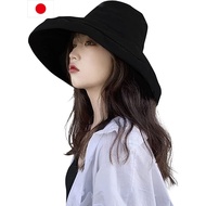[UV Protection Hat] Women's Hat, Wide Brim, Small Face Effect, UPF 50+, UV Protection, Folding, Sun Protection, Scara Hat [Direct from Japan]