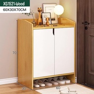 Yifeng ตู้รองเท้า ชั้นวางรองเท้า ตู้รองเท้าไม้ พร้อมประตูตู้ วางของได้ 1521 XG1521-Black oak One