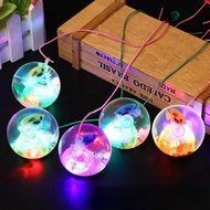 Light Elastic Ball Toys Ball Lato Lato Toys Old School Toys Boy Luminous Light-emitting Bouncy Ball 