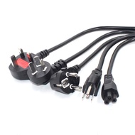 IEC320 C5 Cloverleaf Lead to EU/US/AU/UK AC EU Plug Power Cable Lead AC Cord For PC Monitor