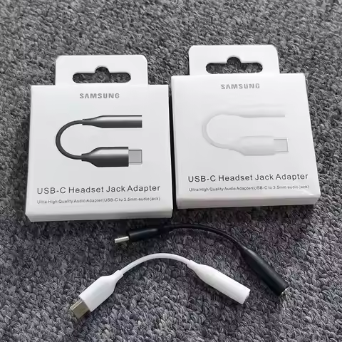 Samsung USB Type C To 3.5mm Aux Adapter 3.5 Jack Audio Earphone Cable Converter for Galaxy Z Flip Fo