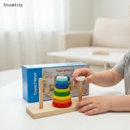 [fnuwtriy] Baby Wooden Trap Tower Building Blos Of Hanoi Tower Wooden Toys