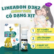 Combo 02 lọ Lineabon D3 K2 Dạng Xịt Tiện Lợi - Hỗ Trợ Hấp Thu Canxi Tăng Chiều Cao Cho Trẻ