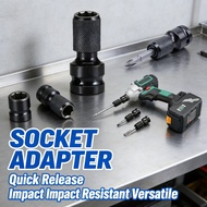 1/4 Hex Shank Impact Wrench Adapter Impact Drill Chuck Adaptor 1/2 Square Impact Wrench Socket Drill